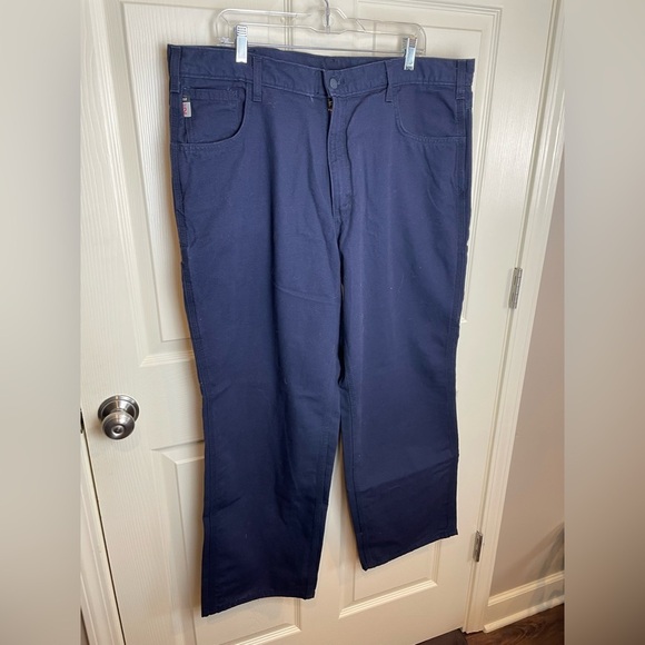 Carhartt FR Flame Resistant Navy Blue Cargo Pants 40 - Picture 3 of 11